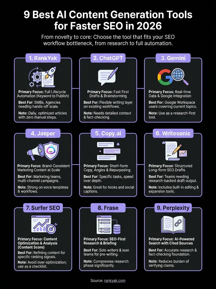 ai content generation infographic