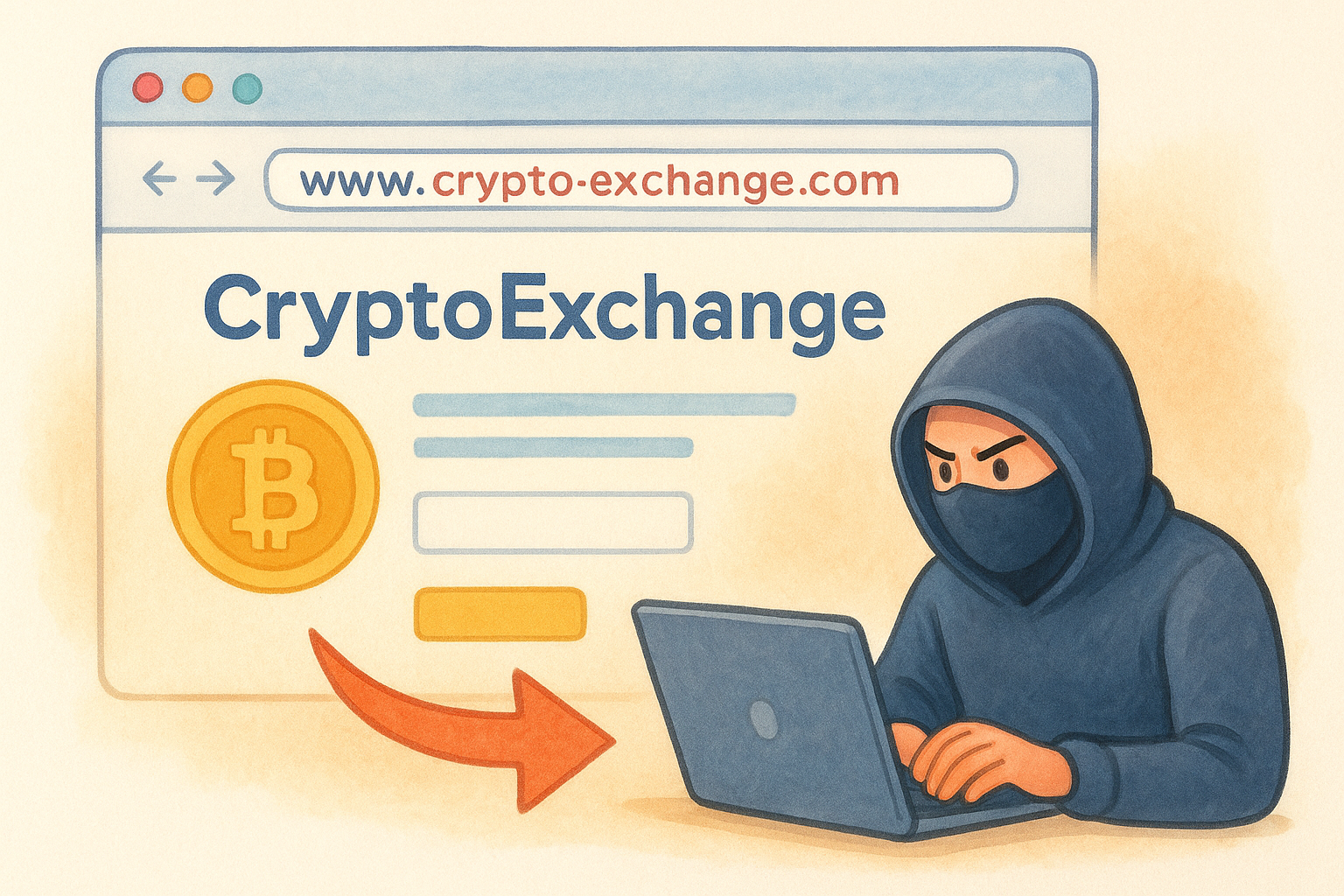 Fake websites and cloned interfaces