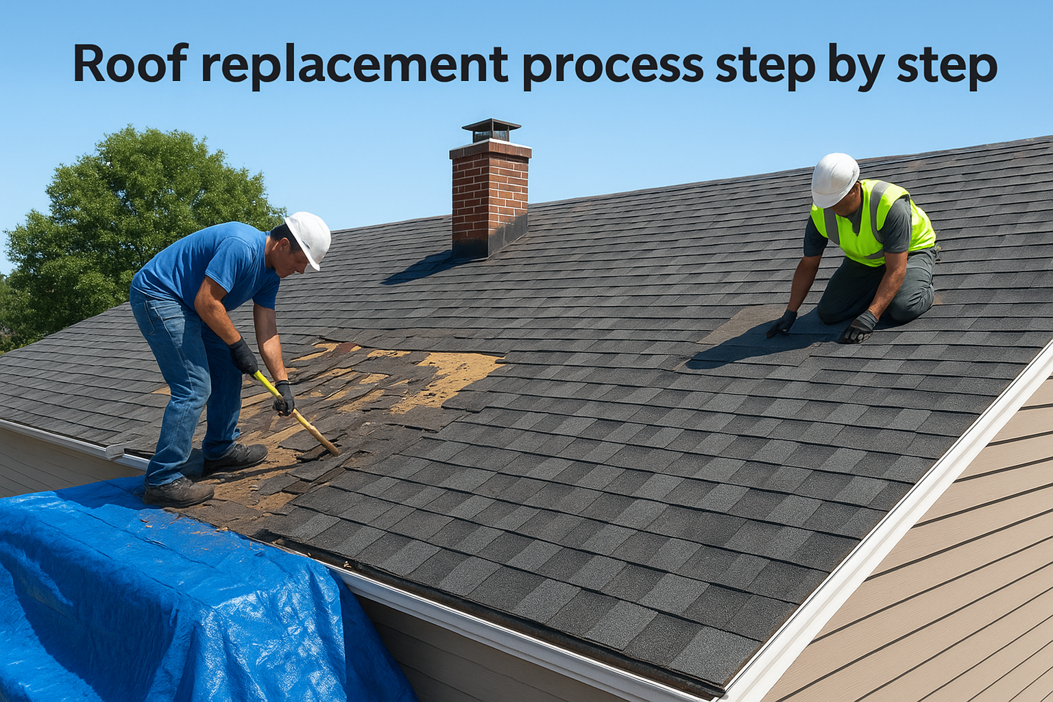 Roof replacement process step by step