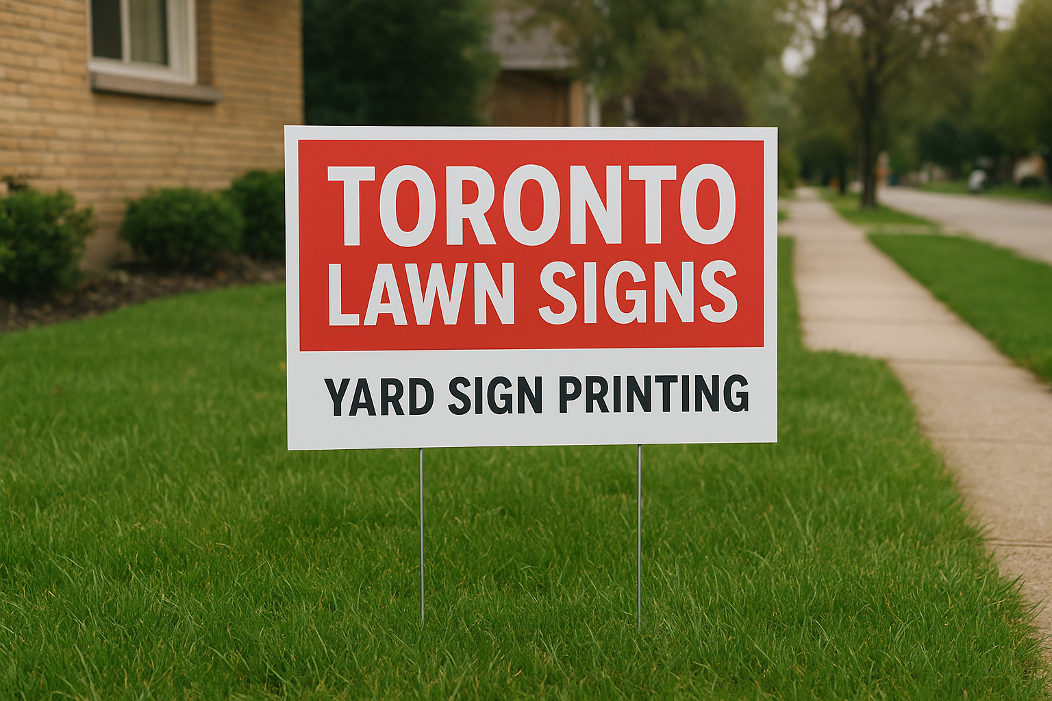 4. Toronto Lawn Signs