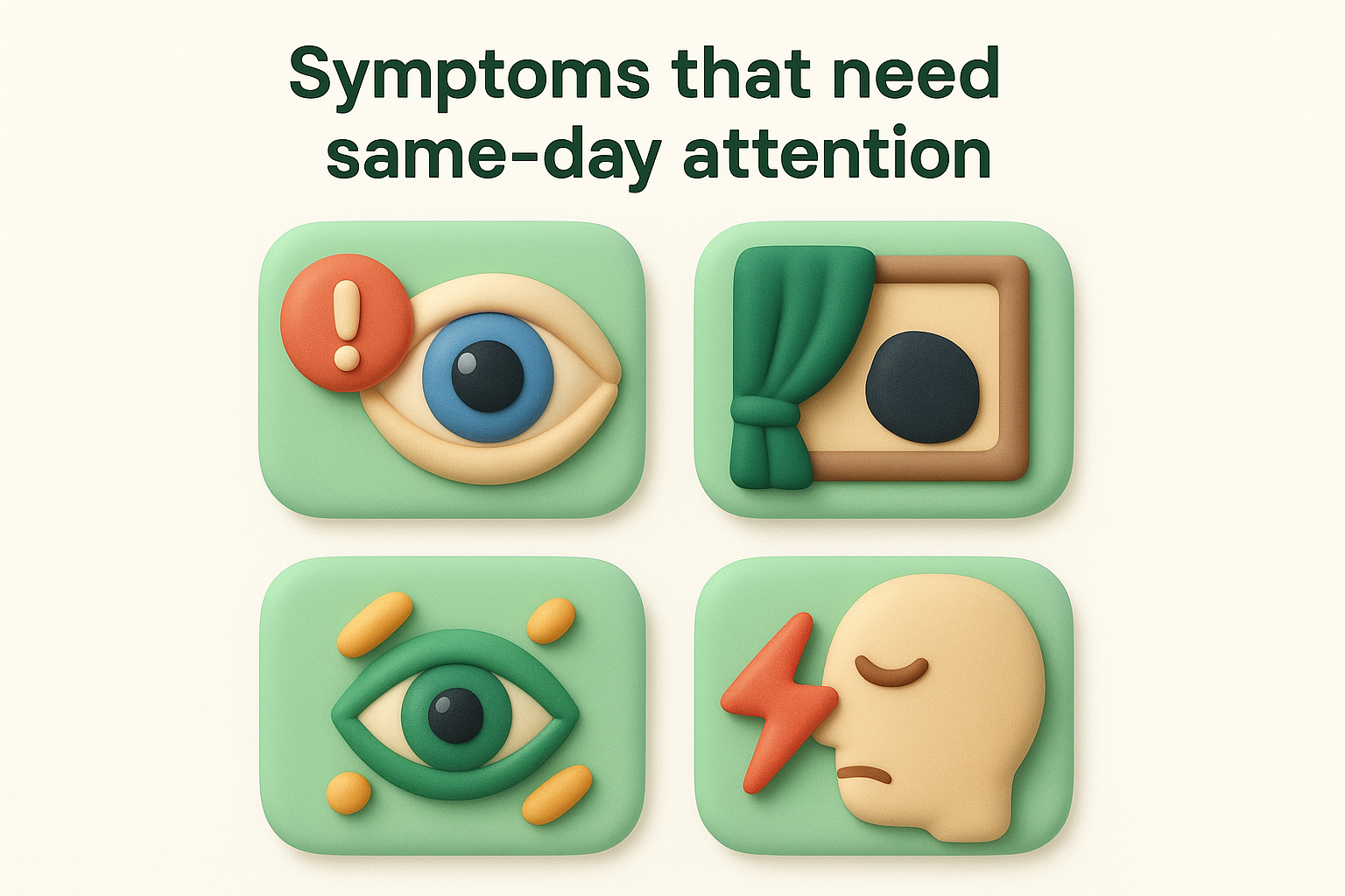 Symptoms that need same-day attention