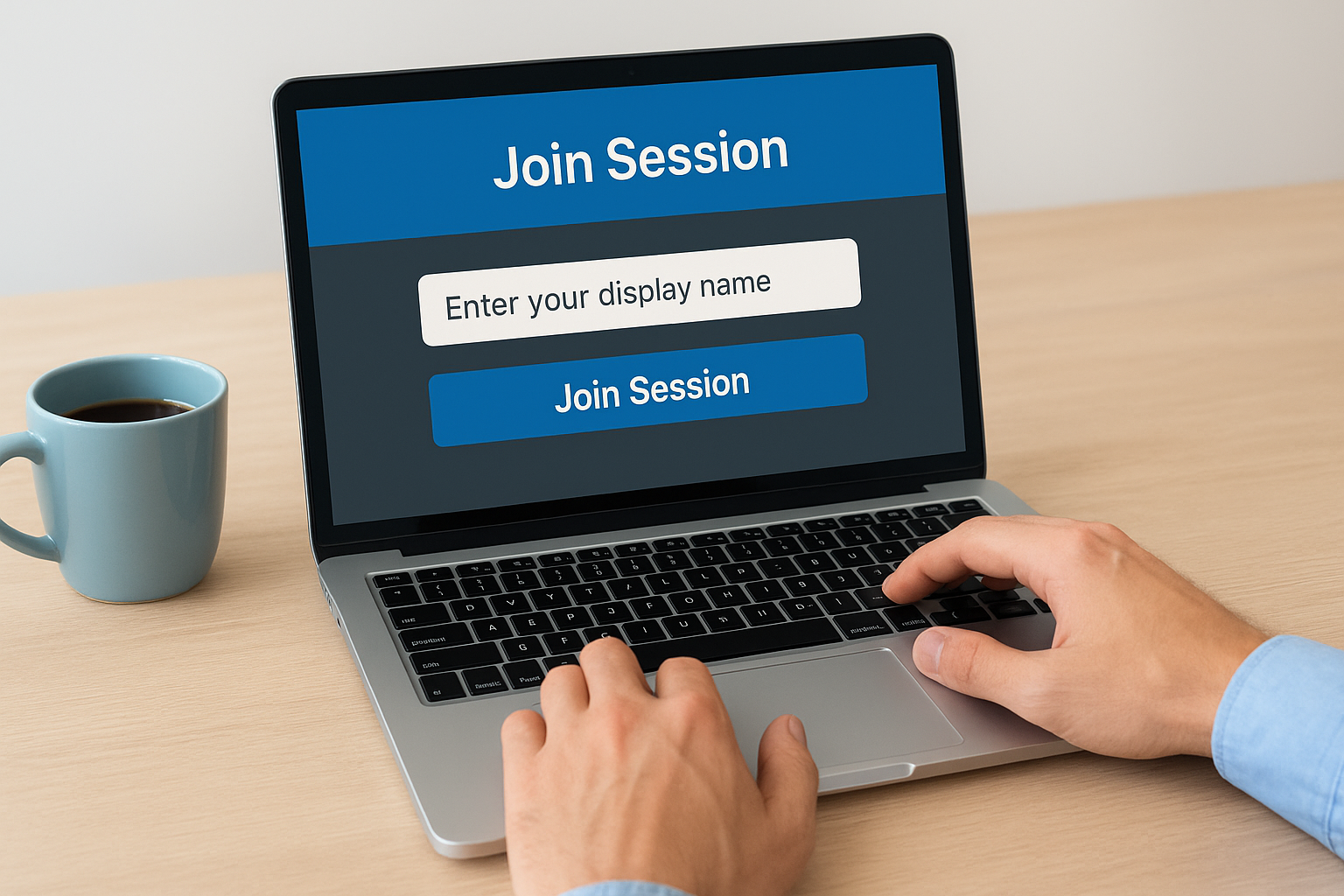 How to open and enter the session