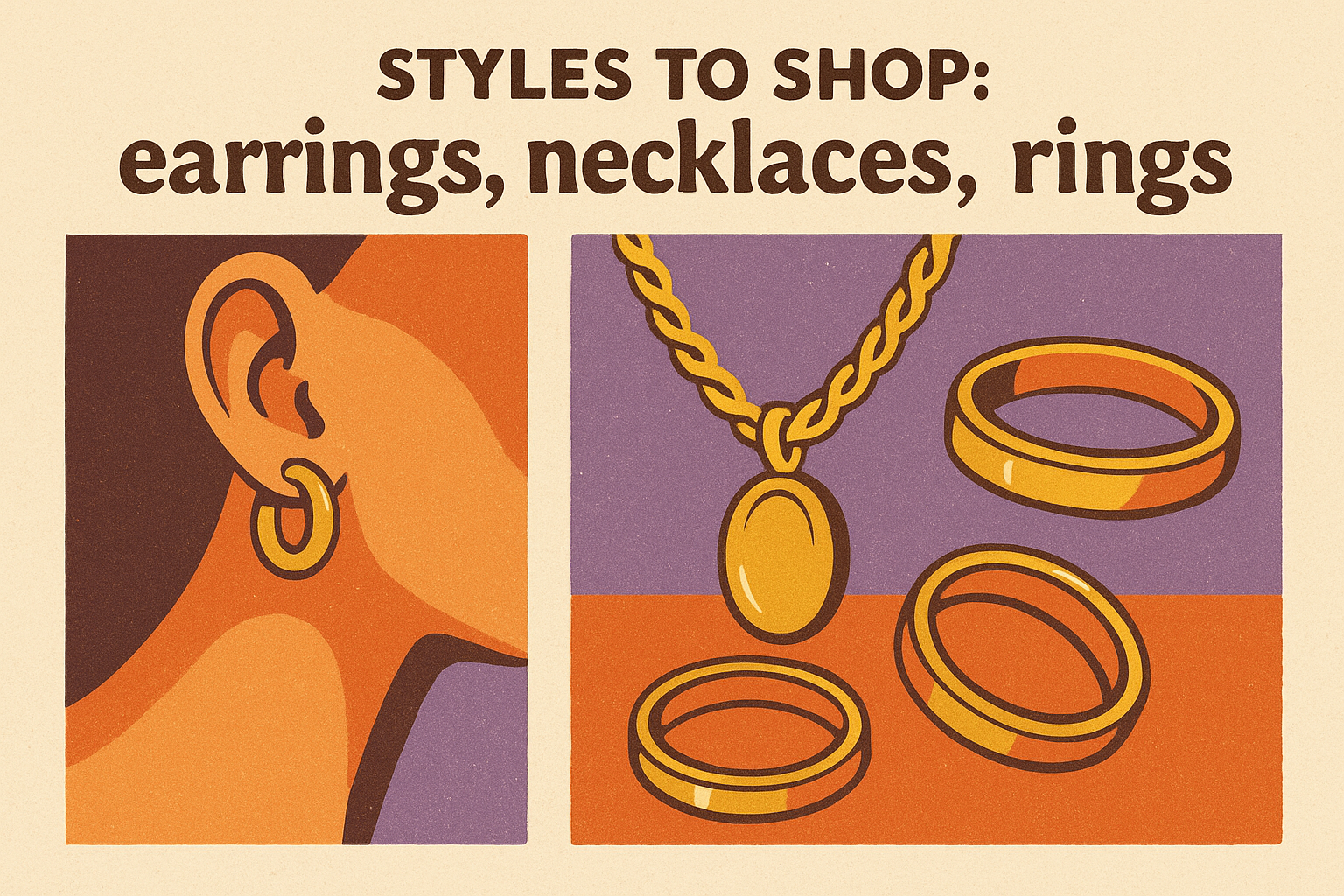 Styles to shop: earrings, necklaces, rings