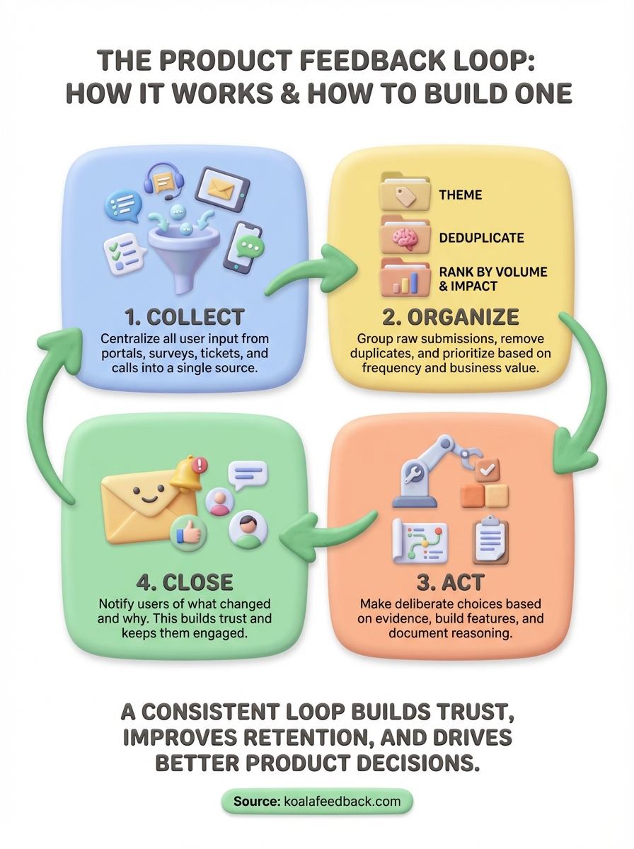 product feedback loop infographic