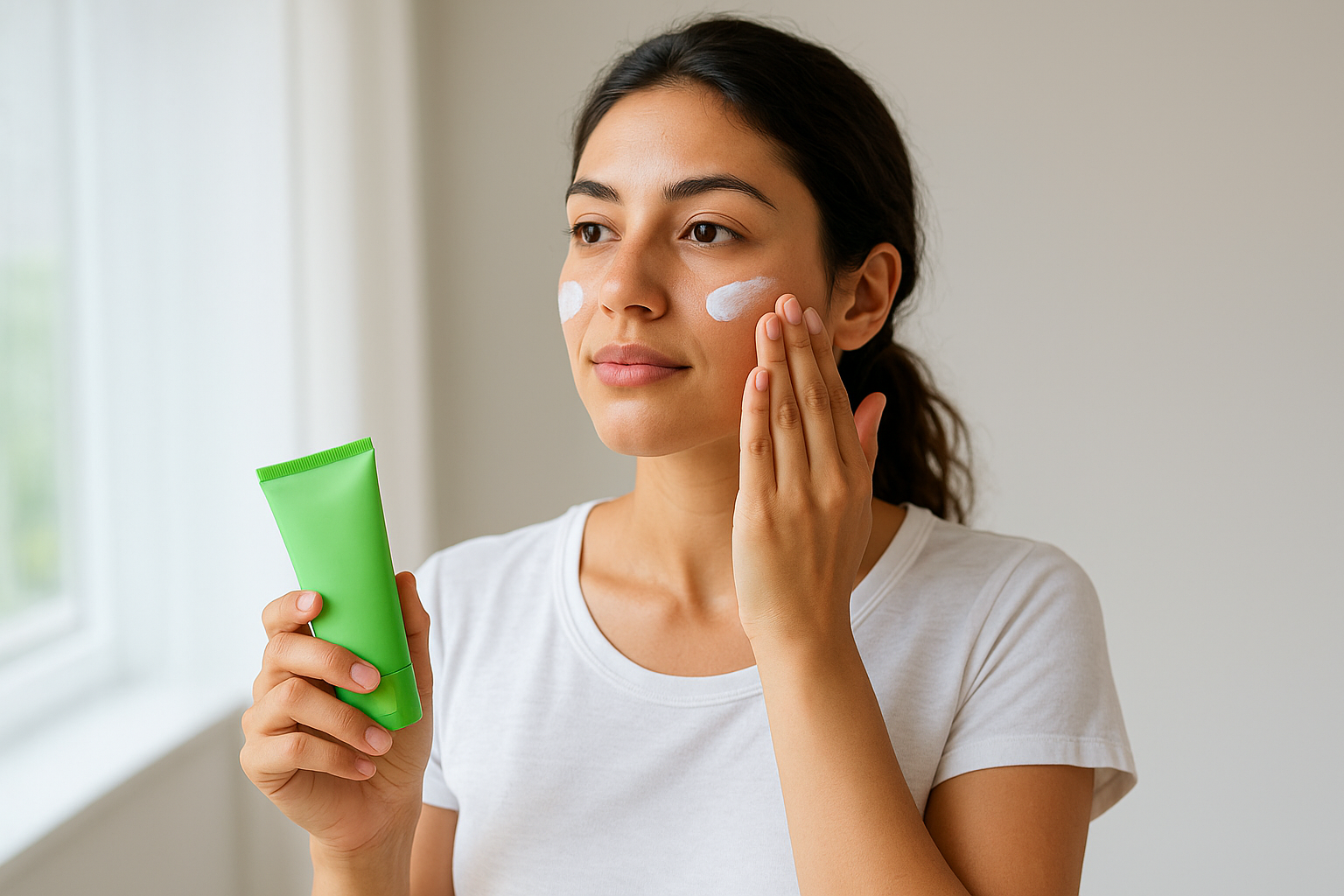 Step 3. Protect with sunscreen every morning