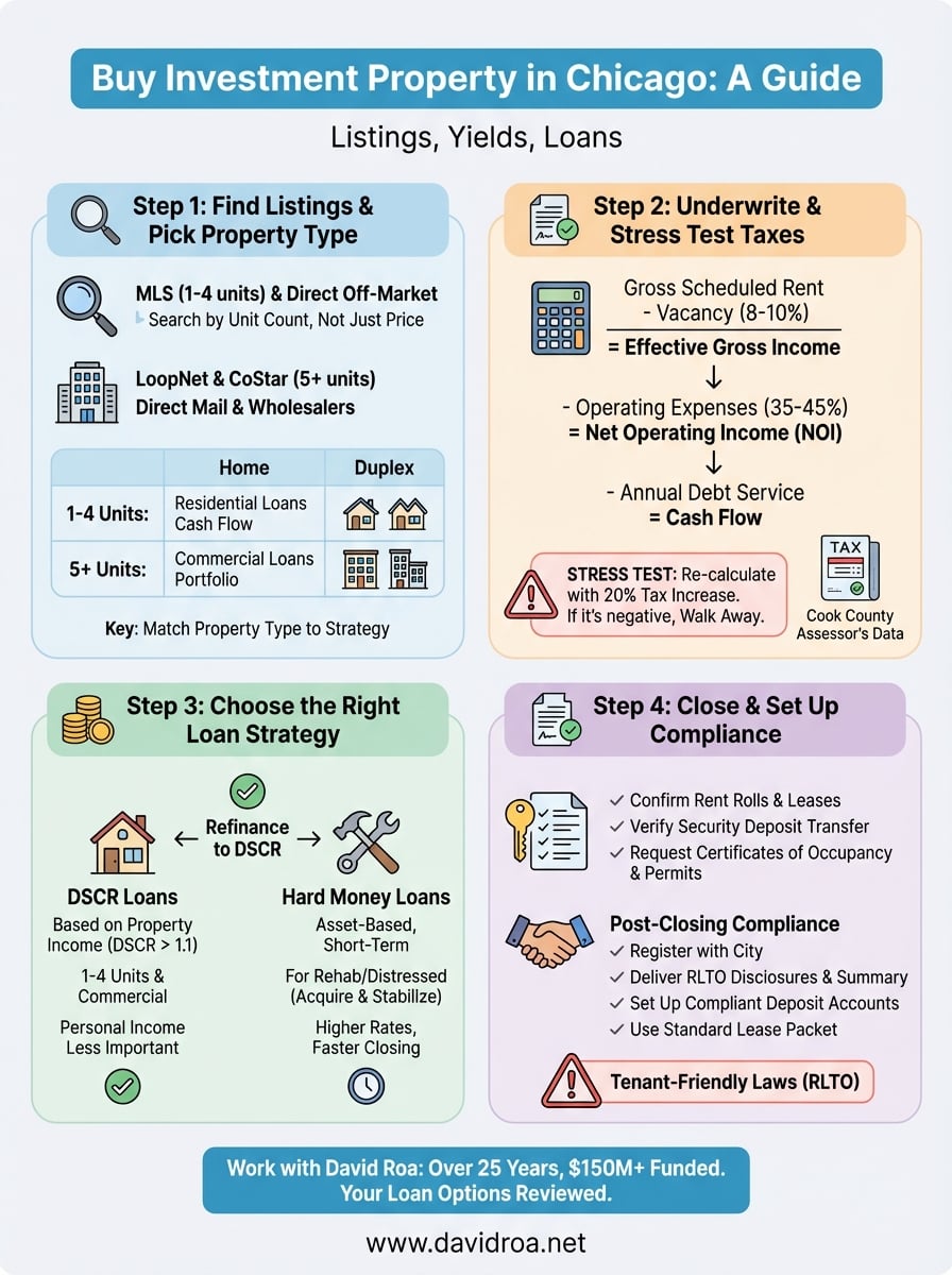 buy investment property chicago infographic