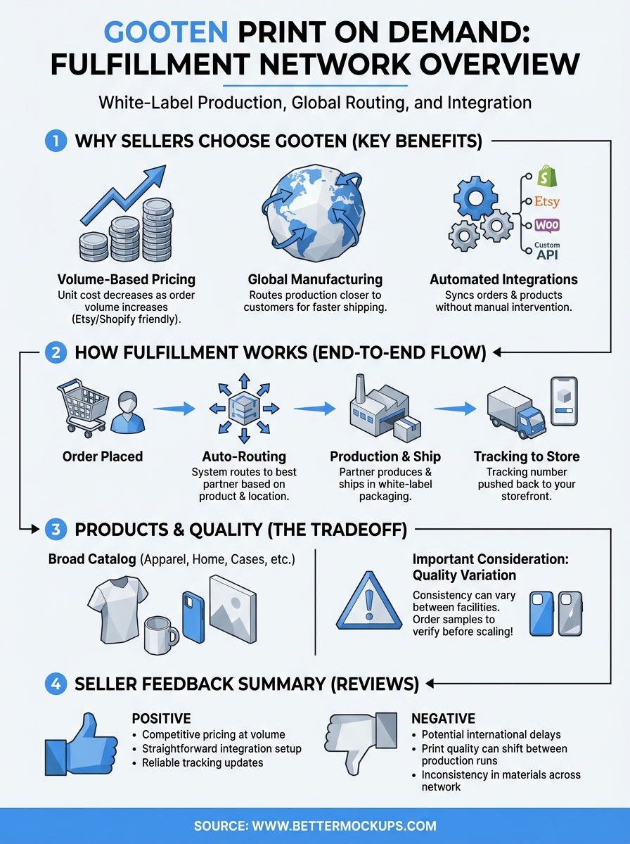 gooten print on demand infographic