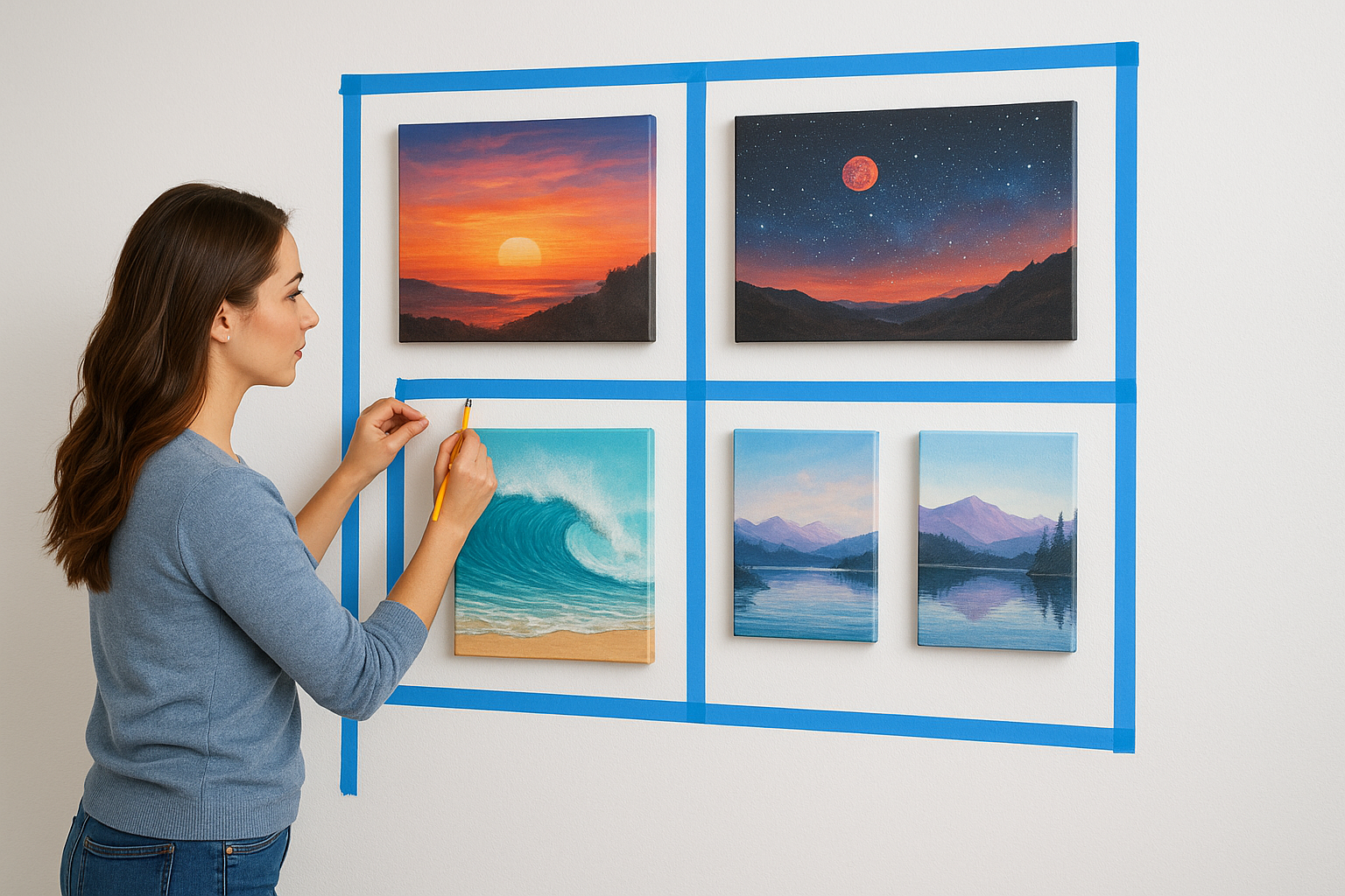 Planning a layout for multiple pieces