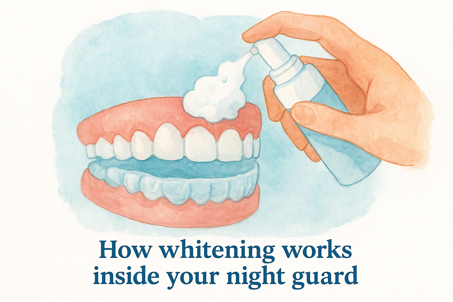 How whitening works inside your night guard