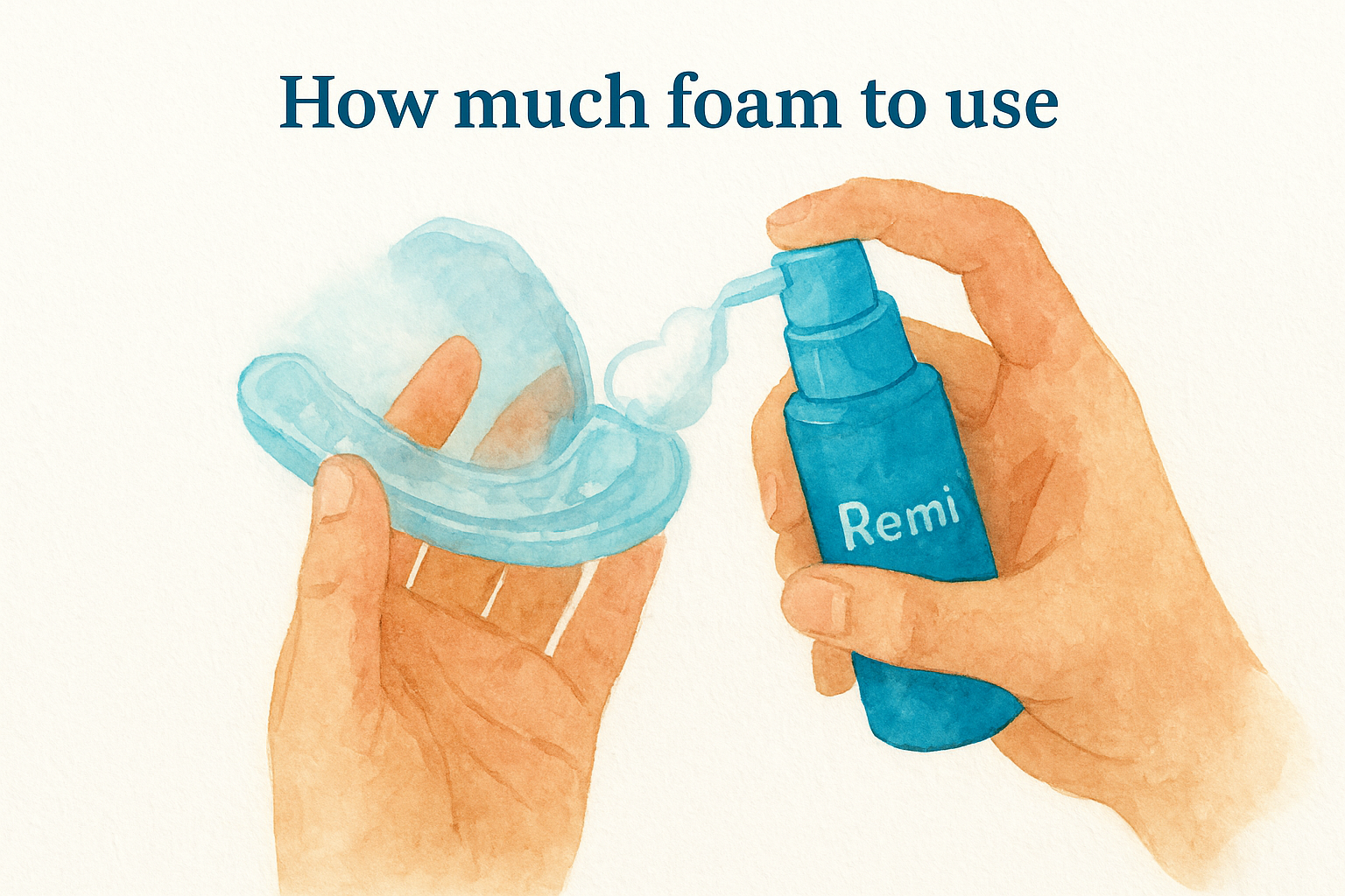 How much foam to use