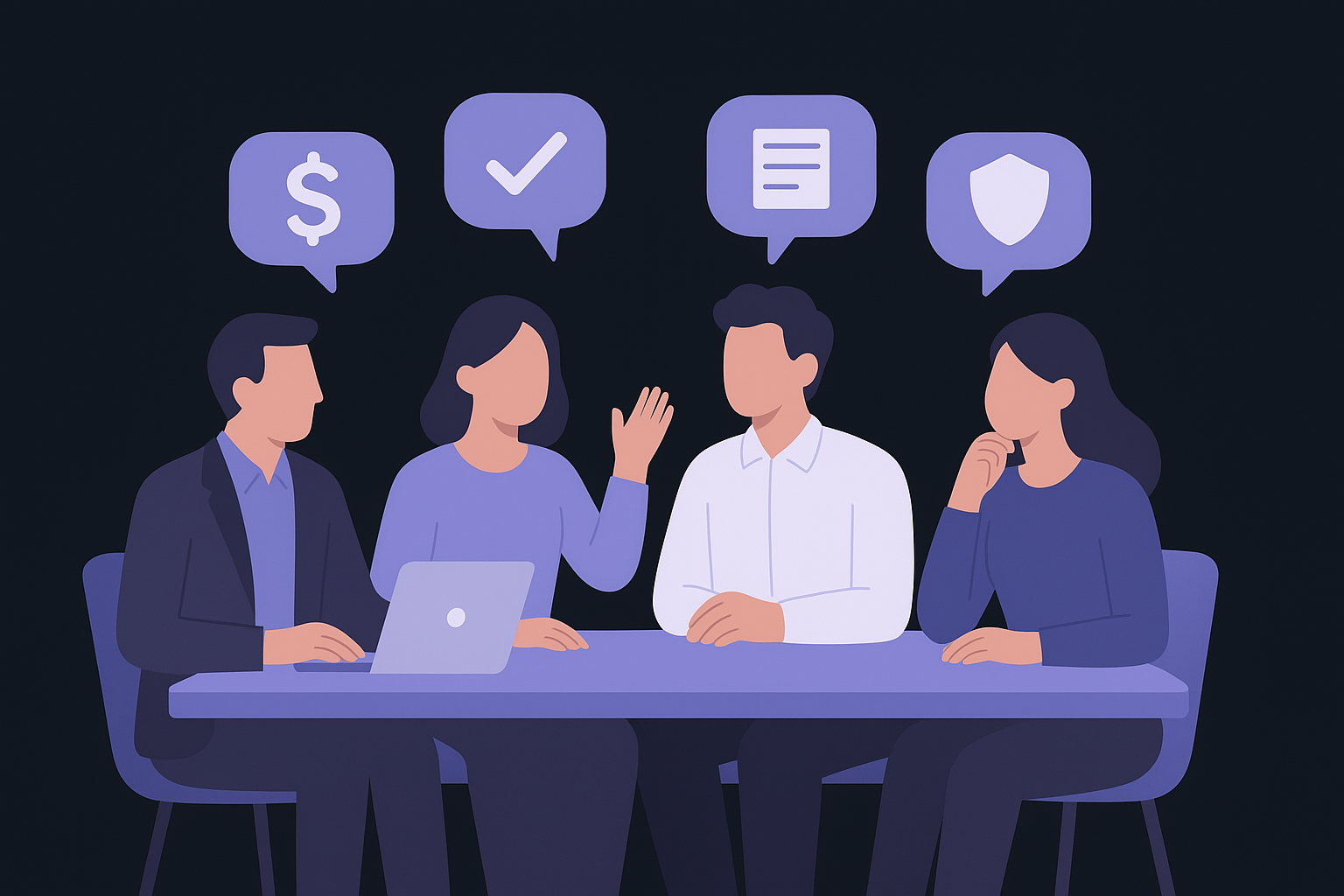 Map the buyer roles involved in the decision