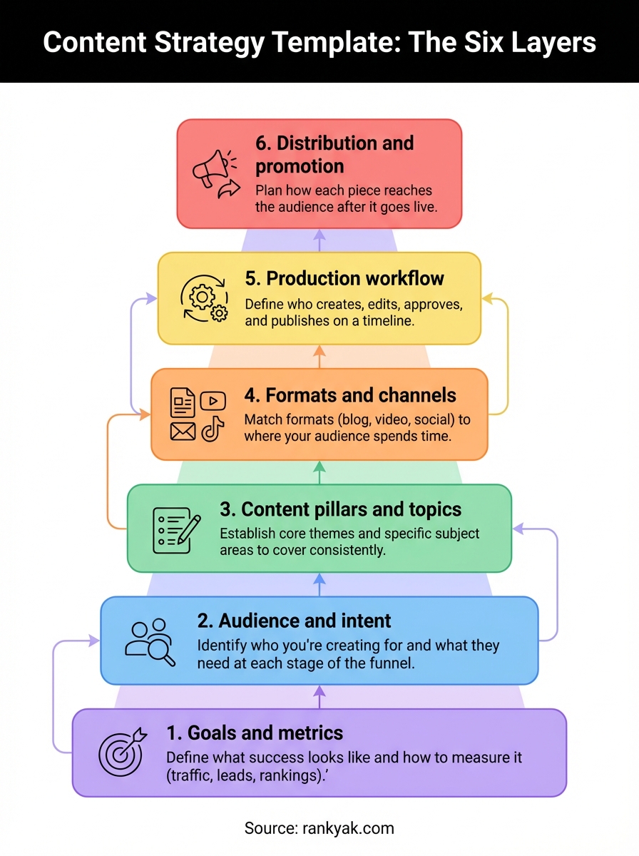 content strategy template infographic