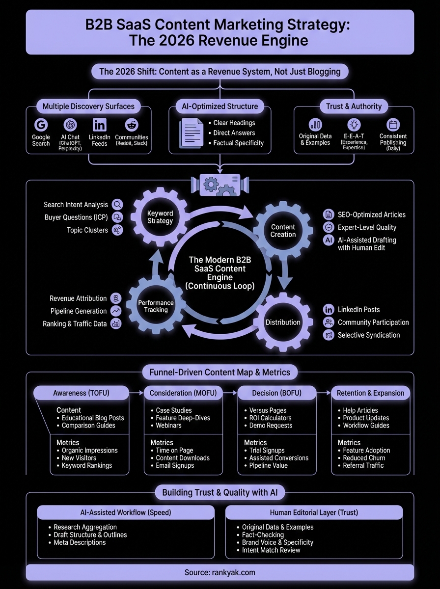 b2b saas content marketing infographic