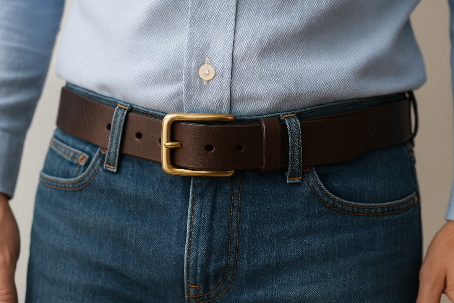 Largeur et épaisseur d’une ceinture cuir homme