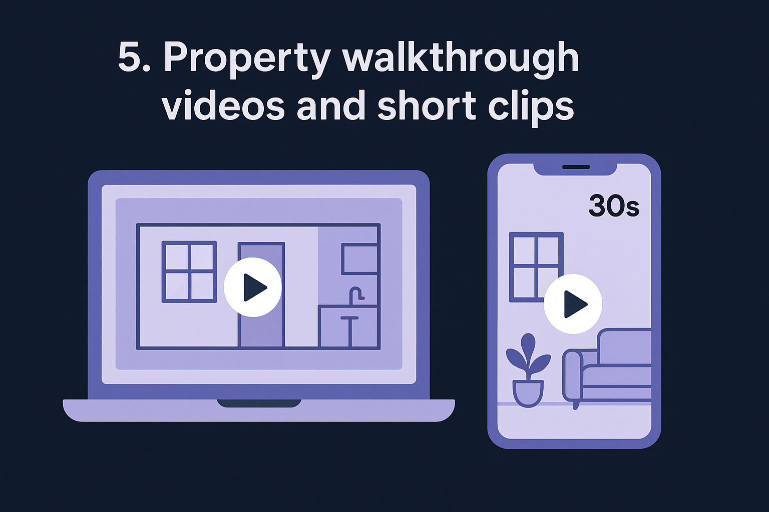 5. Property walkthrough videos and short clips