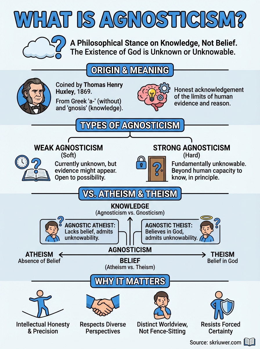 what is agnosticism infographic