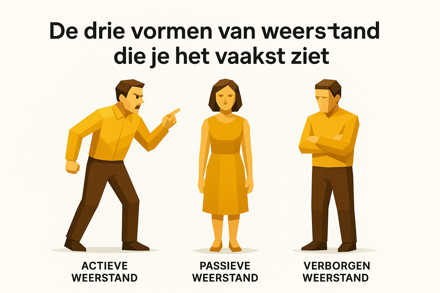De drie vormen van weerstand die je het vaakst ziet