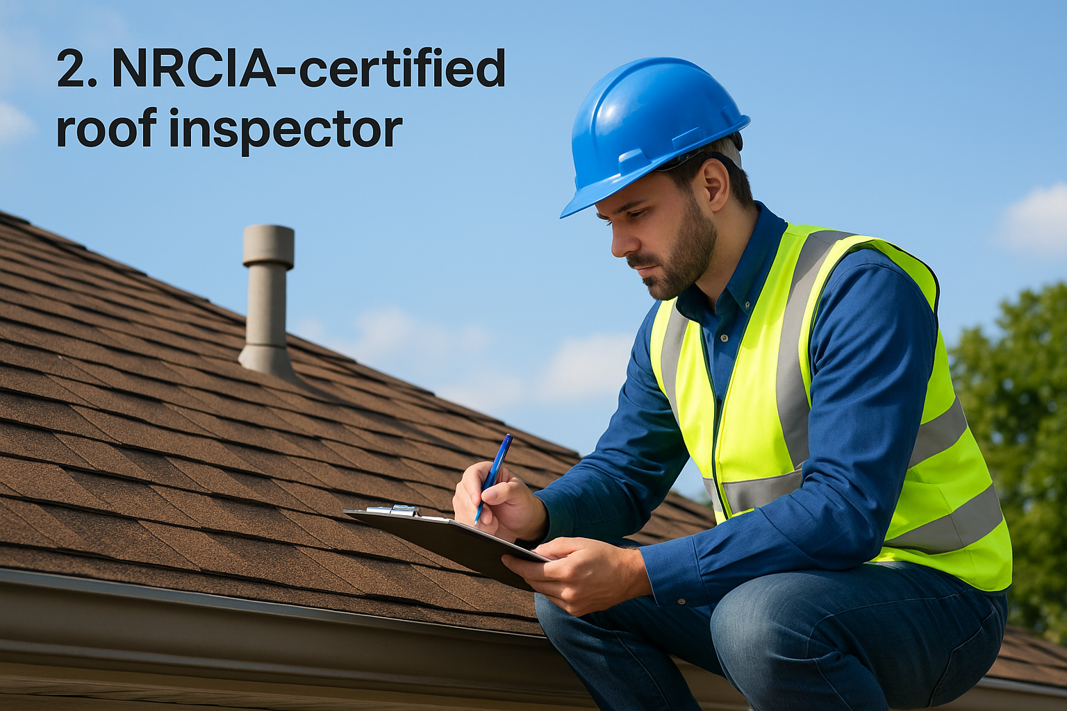 2. NRCIA-certified roof inspector
