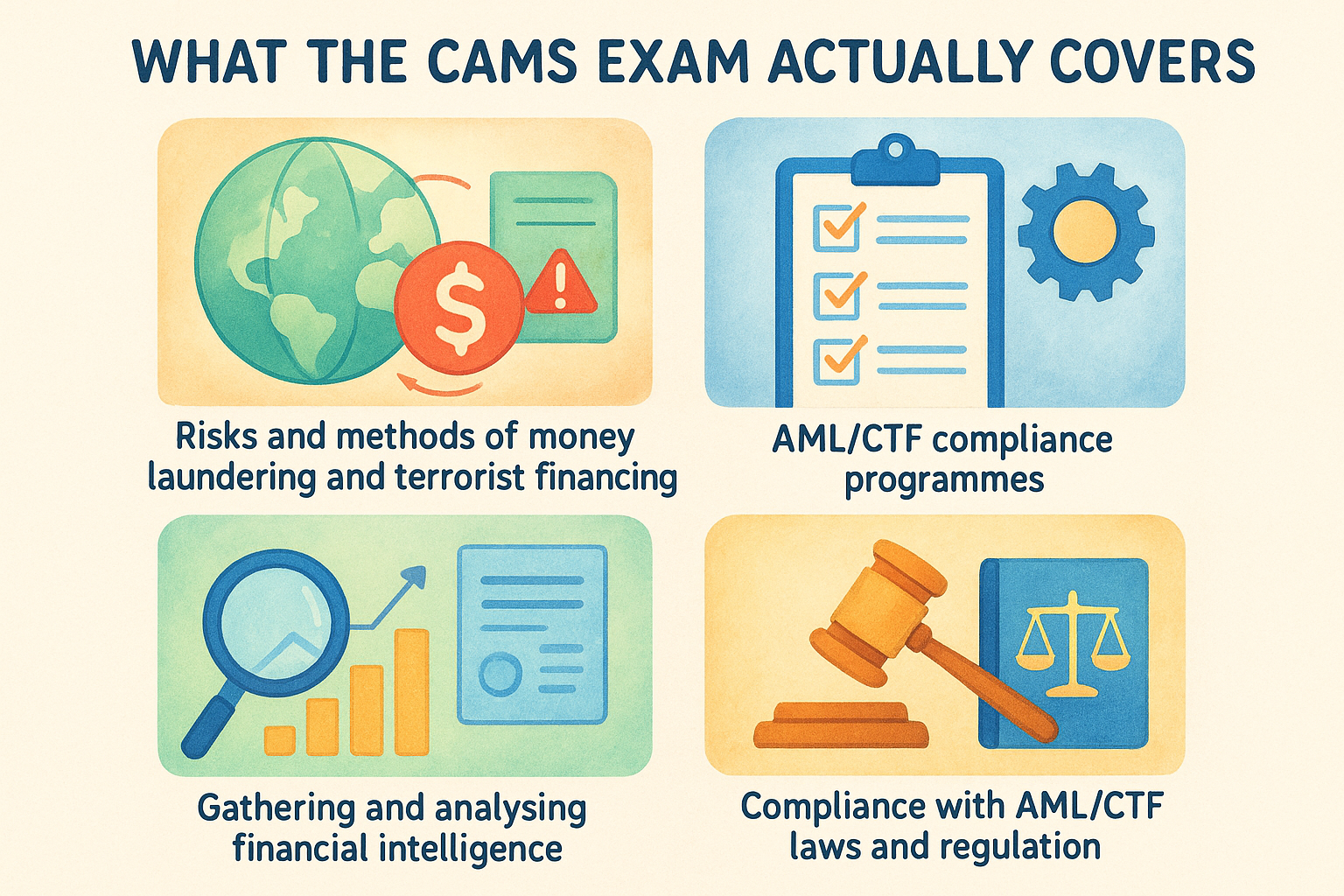 What the CAMS exam actually covers