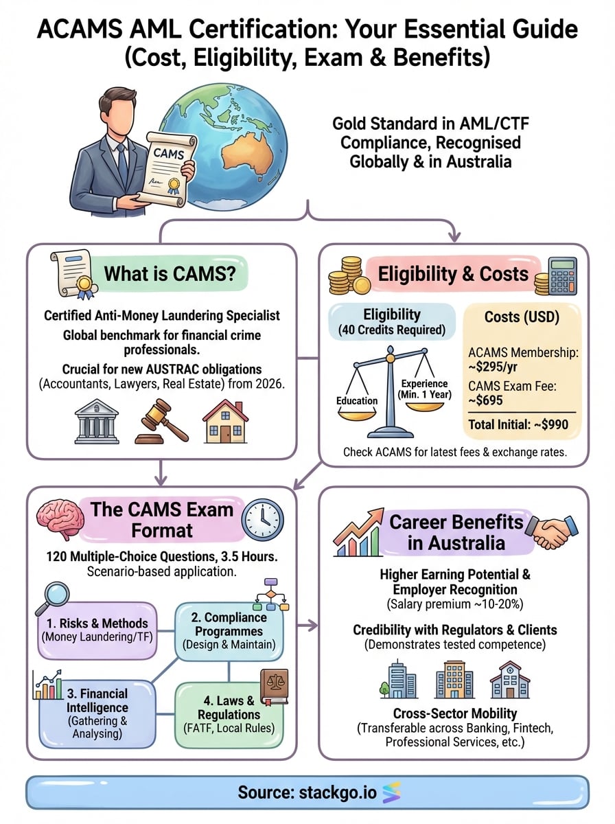 acams aml certification infographic