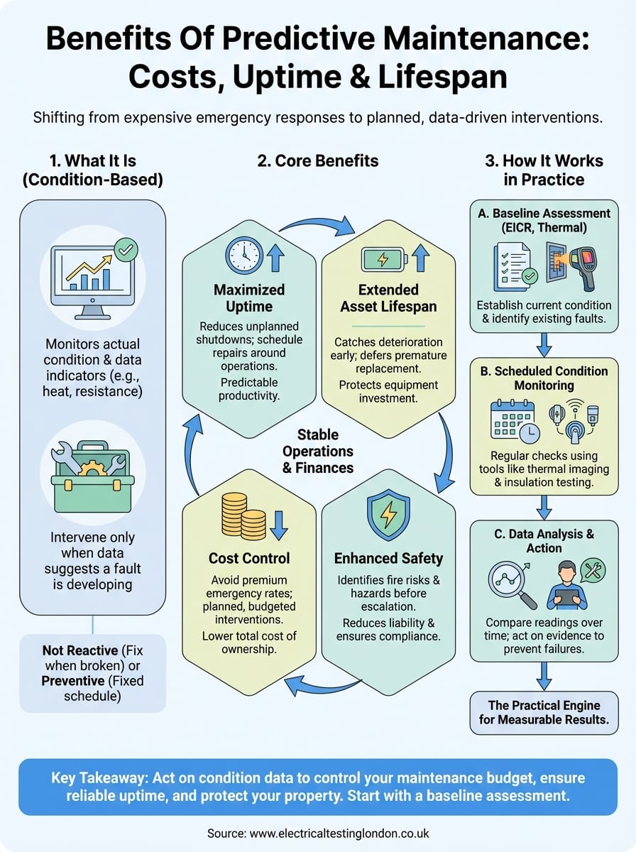 benefits of predictive maintenance infographic