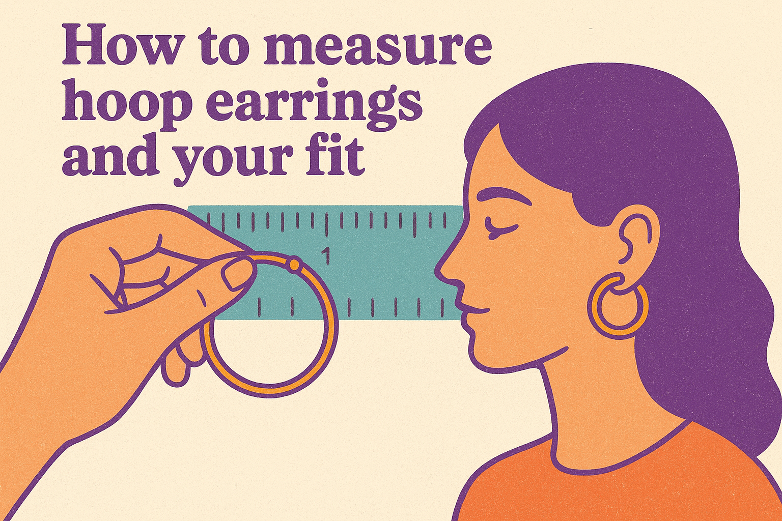 How to measure hoop earrings and your fit