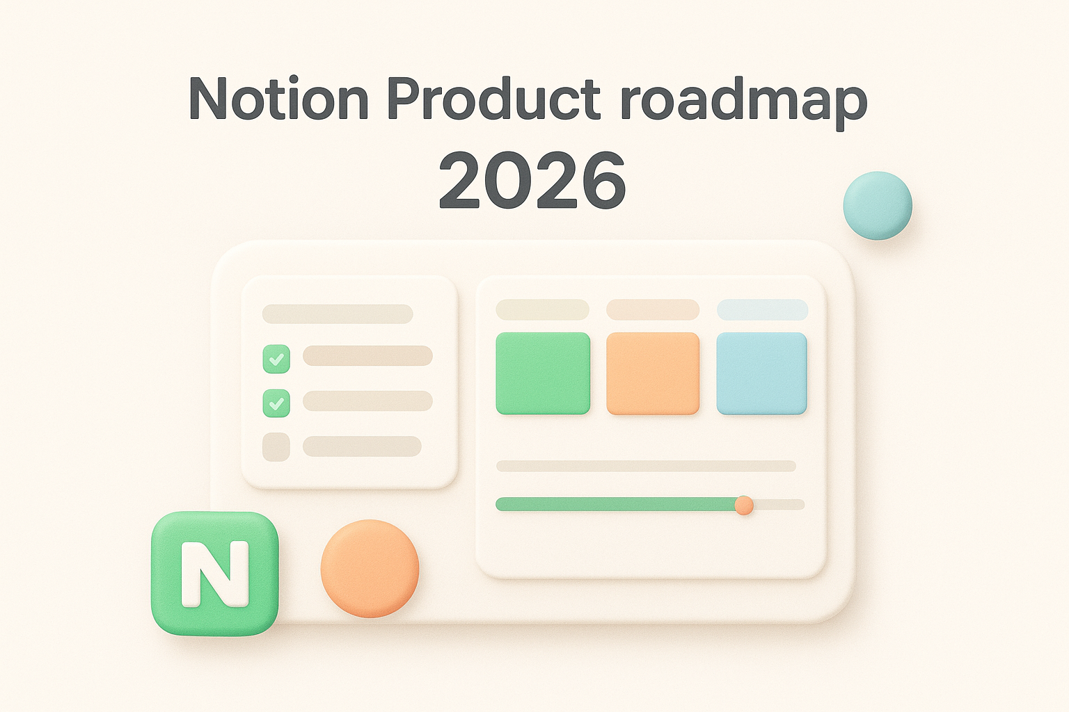 2. Notion Product roadmap 2026 template