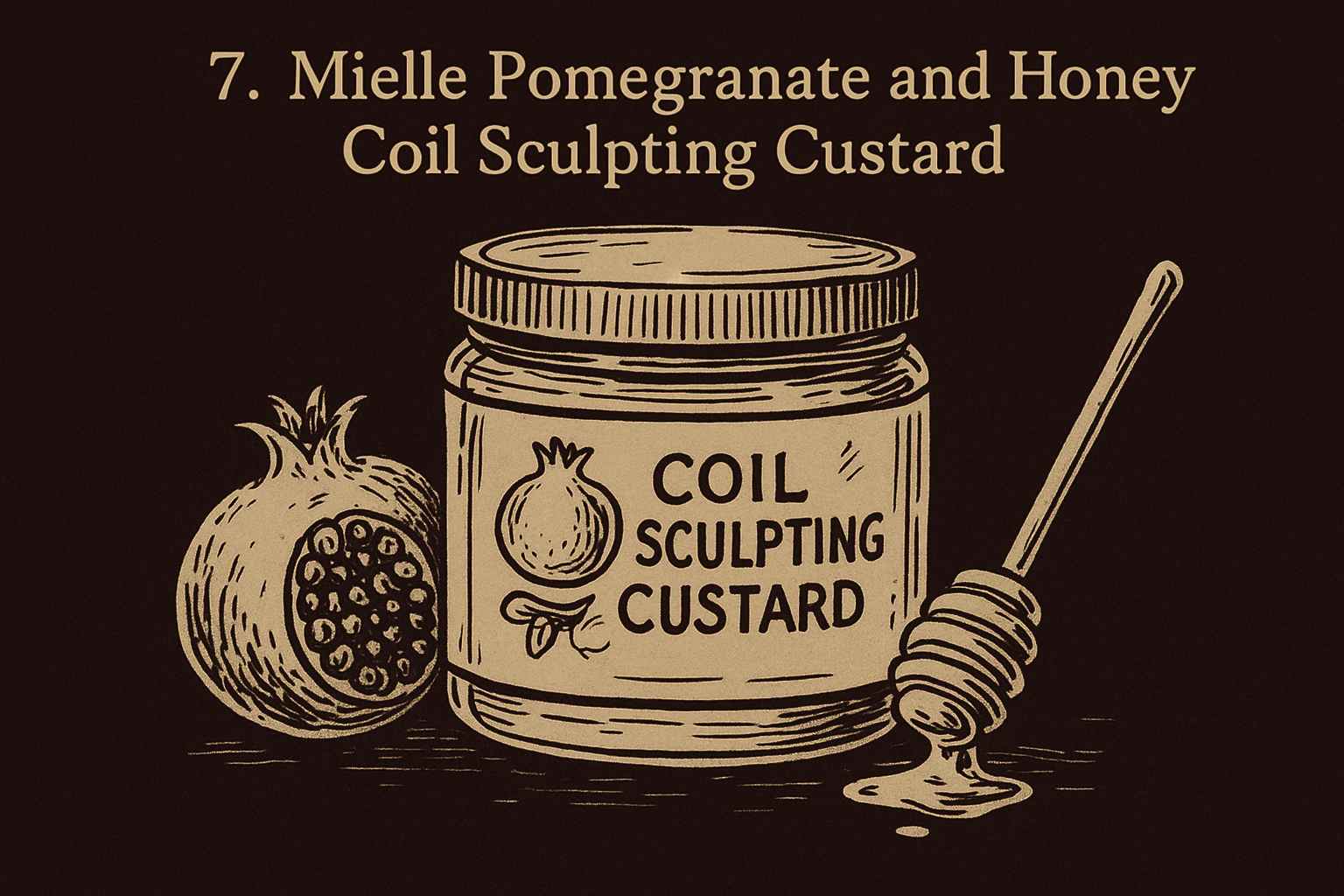 7. Mielle Pomegranate and Honey Coil Sculpting Custard