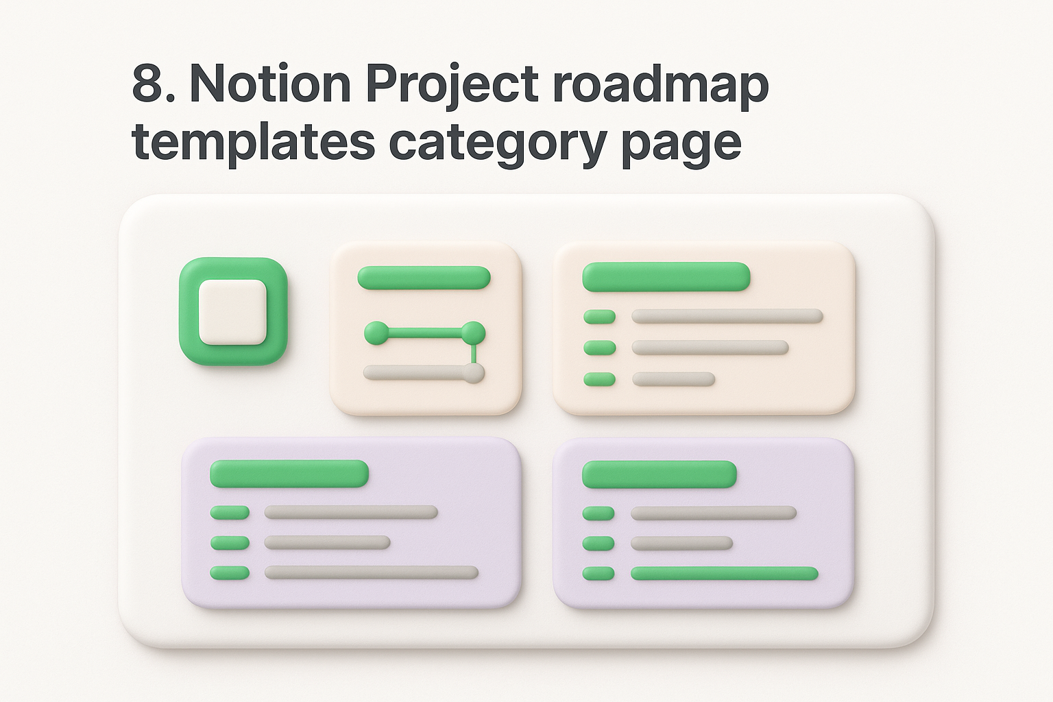8. Notion Project roadmap templates category page