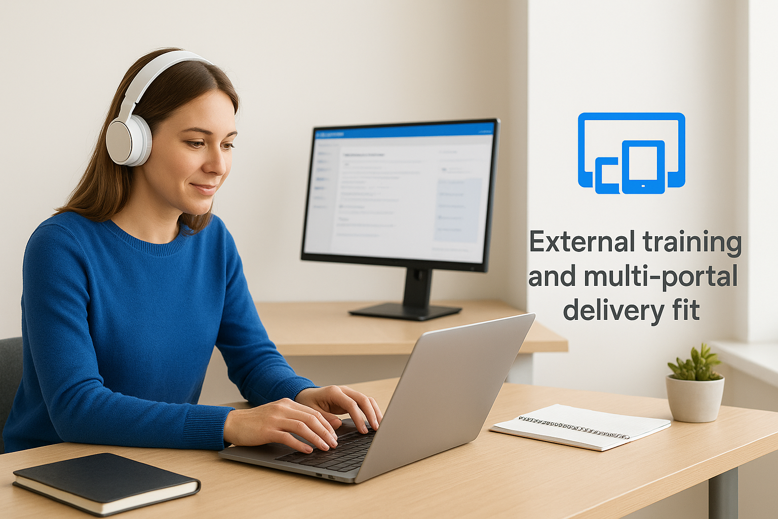External training and multi-portal delivery fit