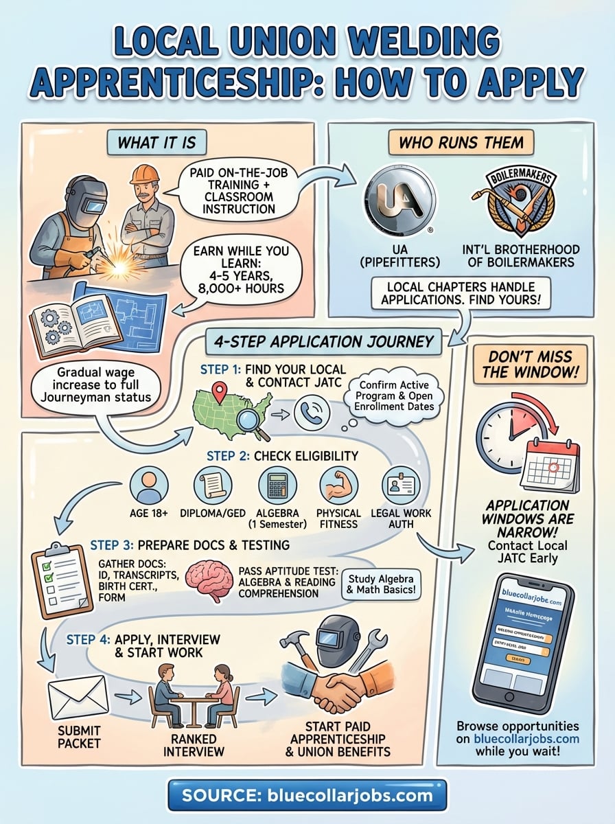 local union welding apprenticeship infographic