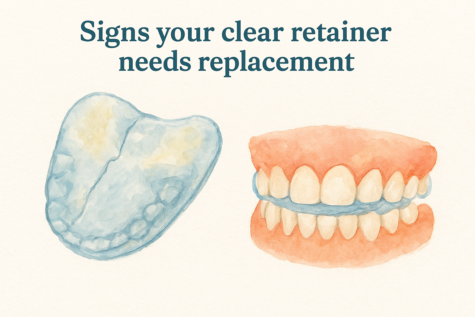 Signs your clear retainer needs replacement