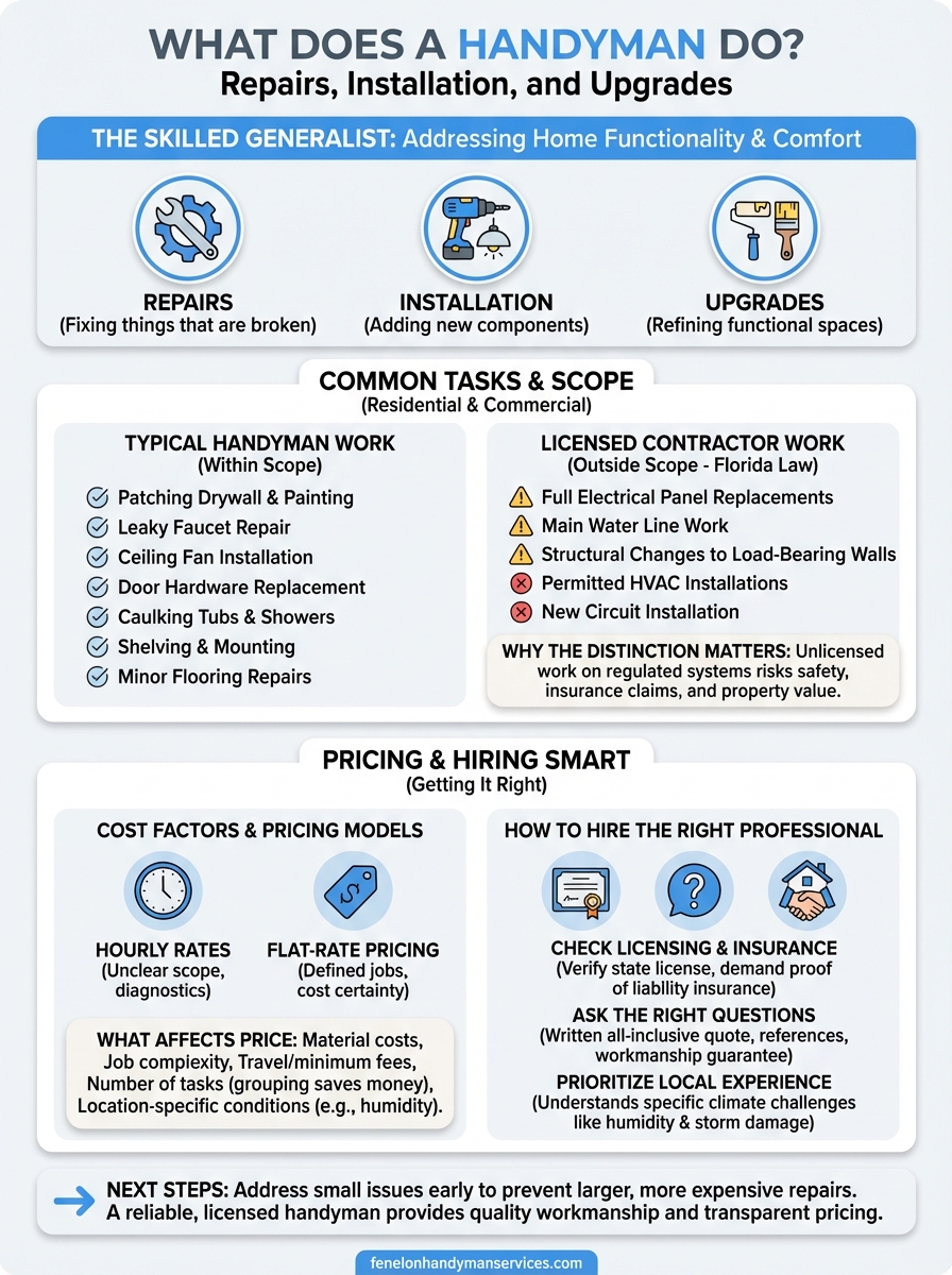 what does a handyman do infographic