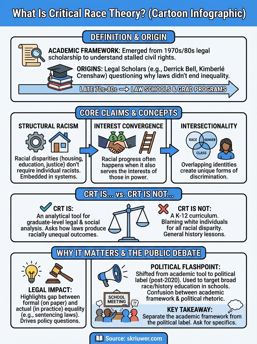 what is critical race theory infographic