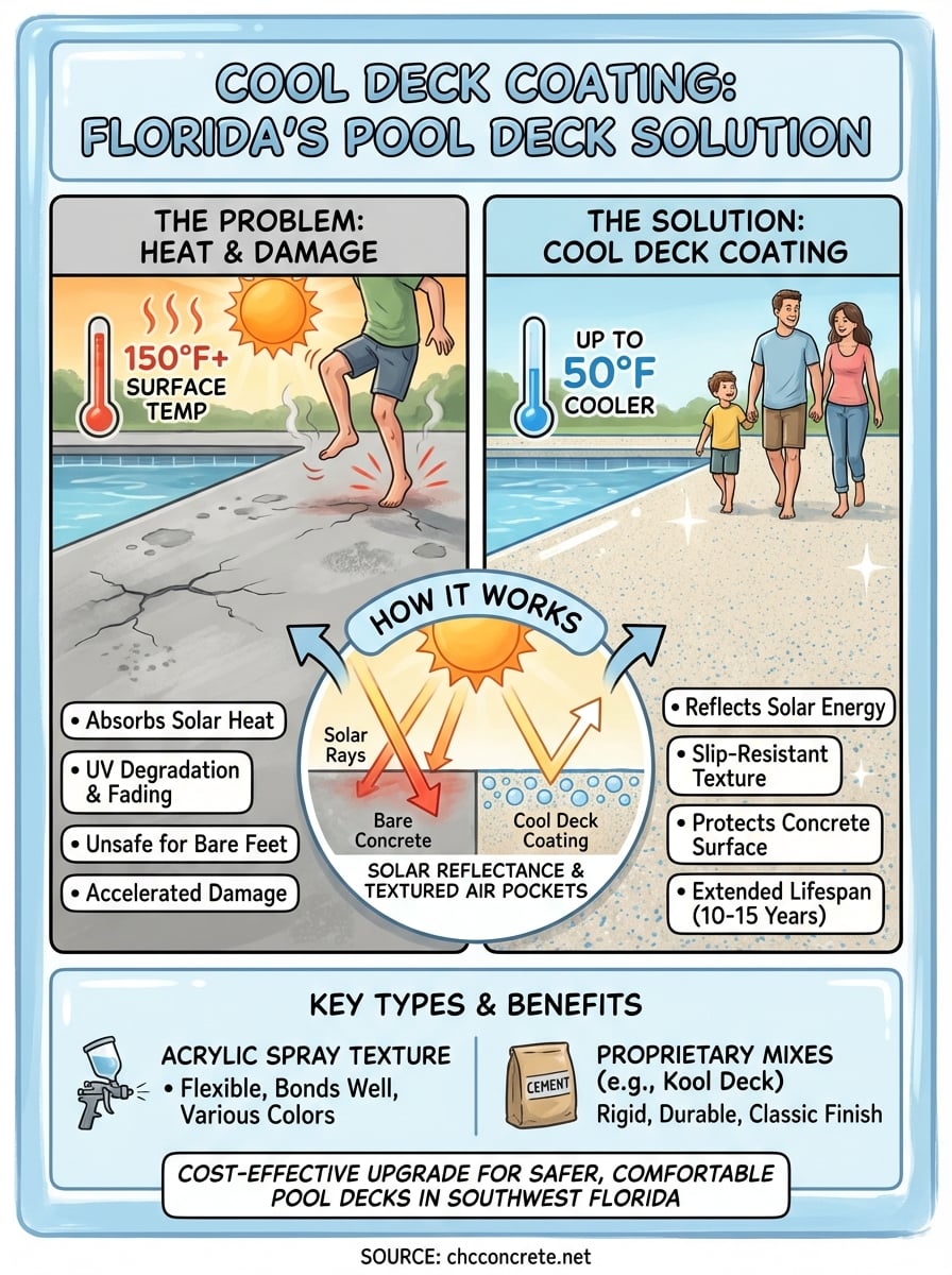 what is cool deck coating infographic