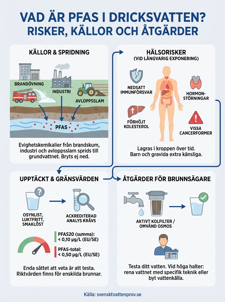 vad är pfas i dricksvatten infographic