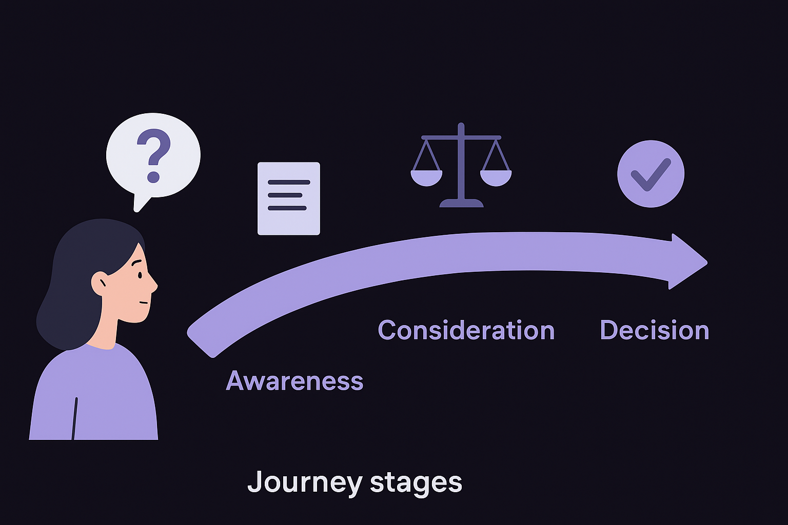Map your content to journey stages