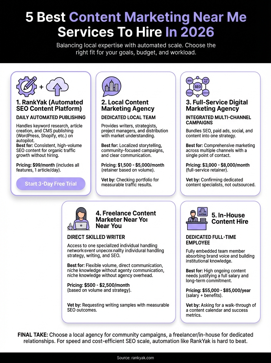 content marketing near me infographic