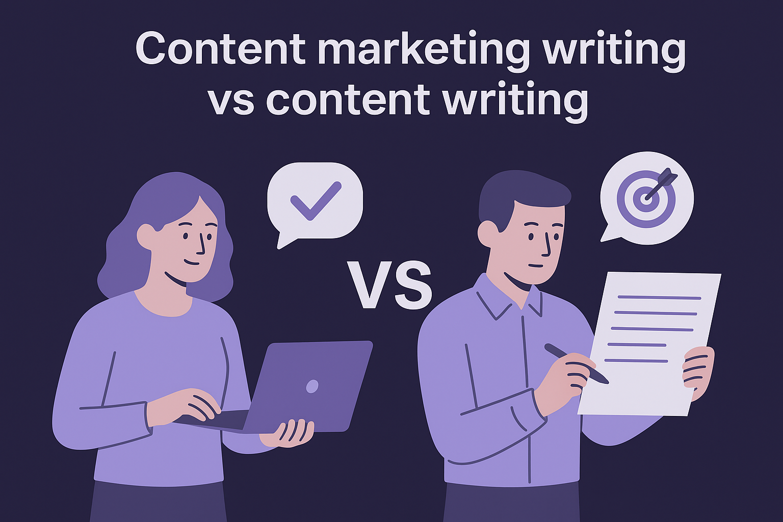 Content marketing writing vs content writing