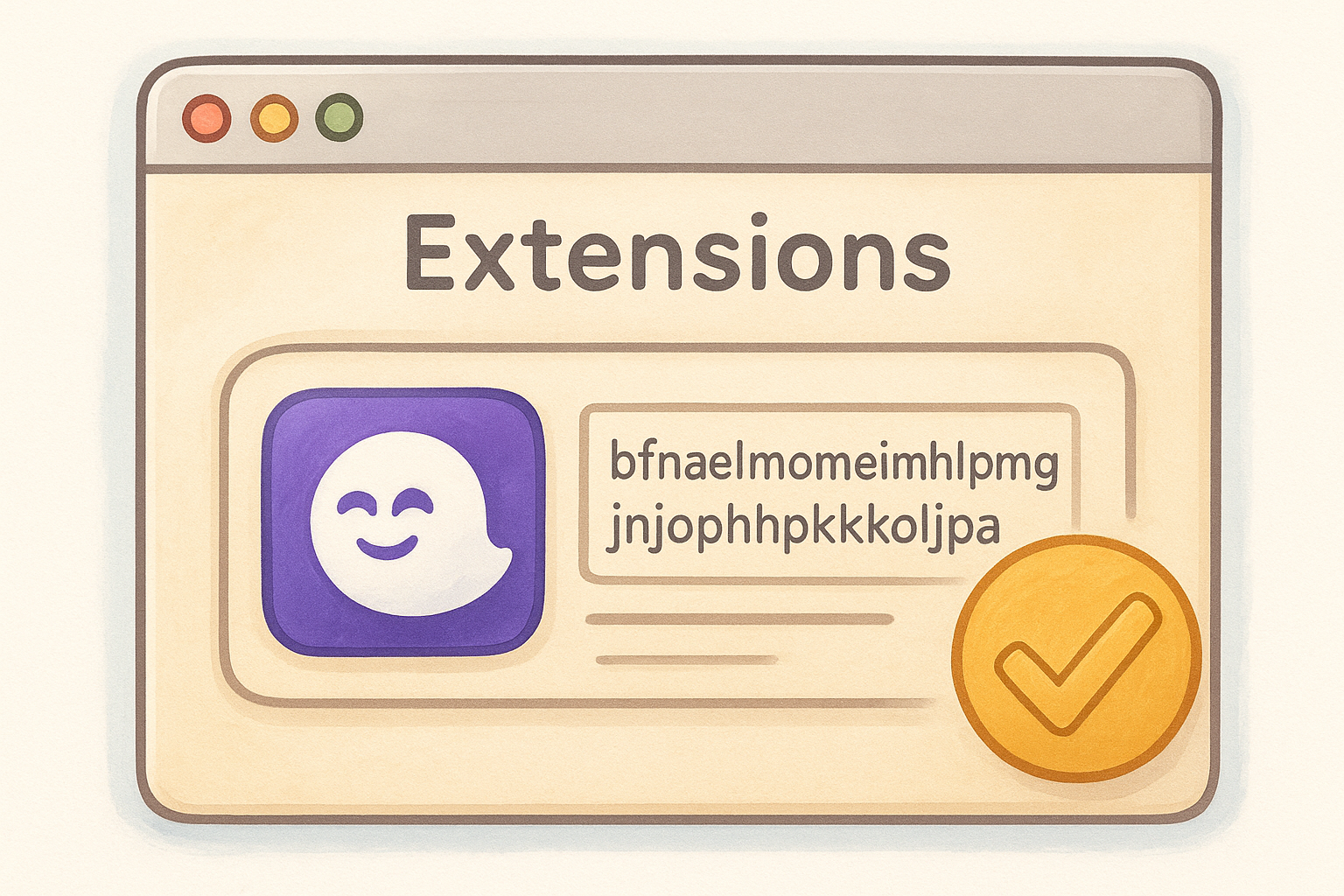 Verify the browser extension