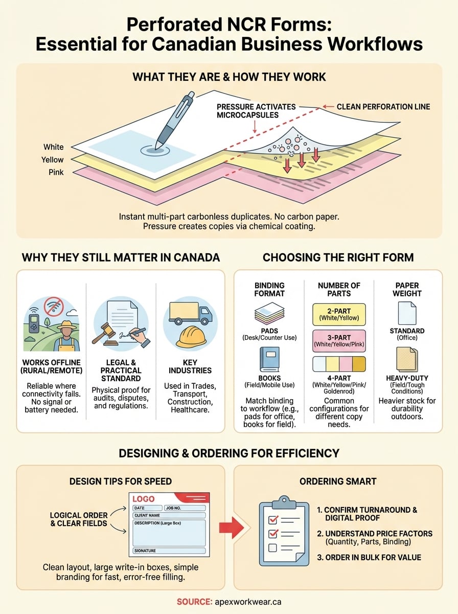 perforated ncr forms infographic