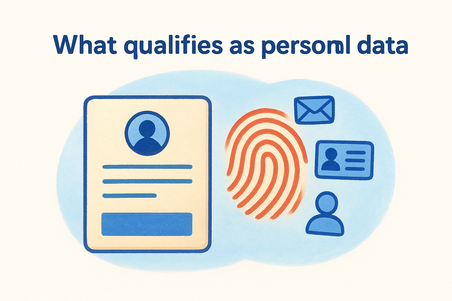 What qualifies as personal data