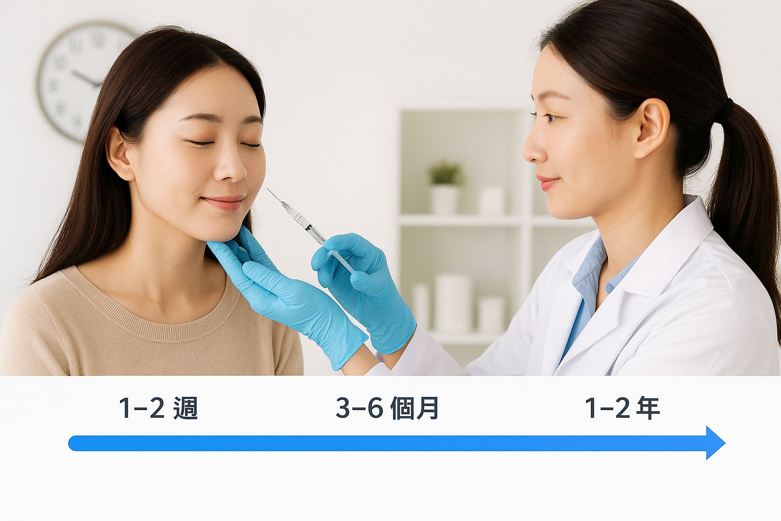 注射後的見效時間線