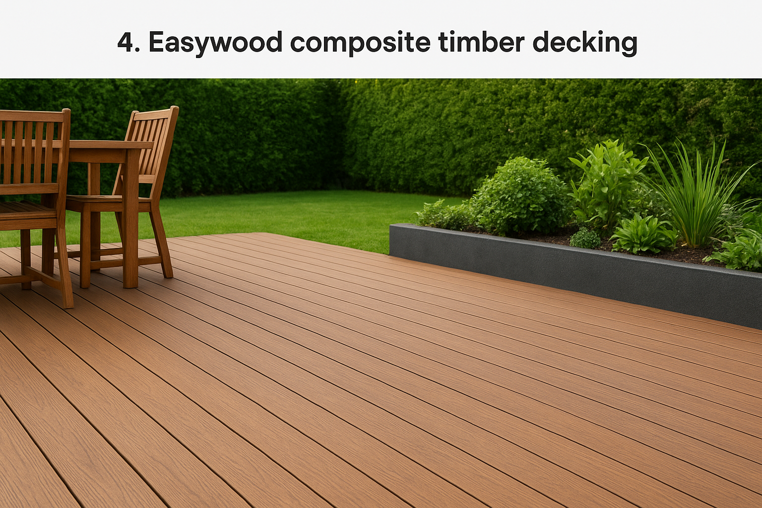 4. Easywood composite timber decking