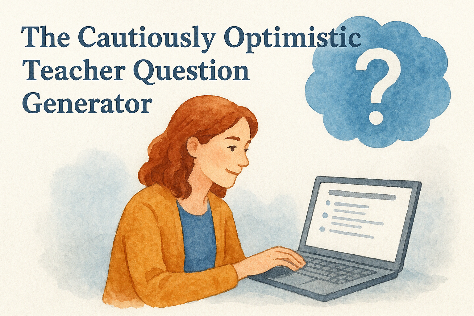 1. The Cautiously Optimistic Teacher Question Generator