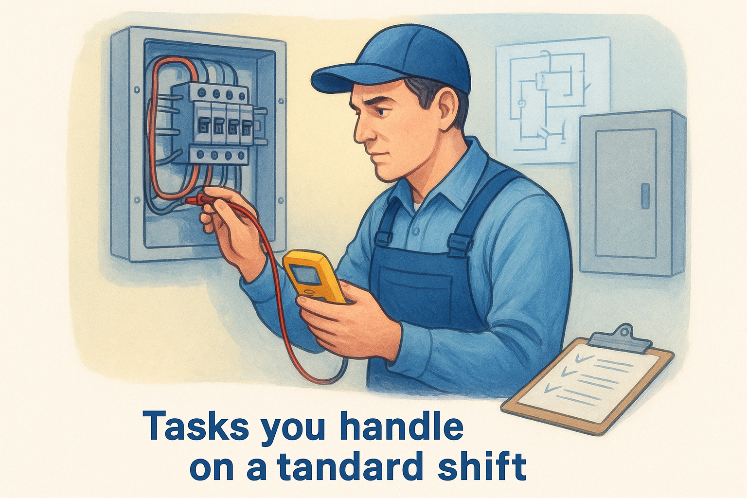 Tasks you handle on a standard shift