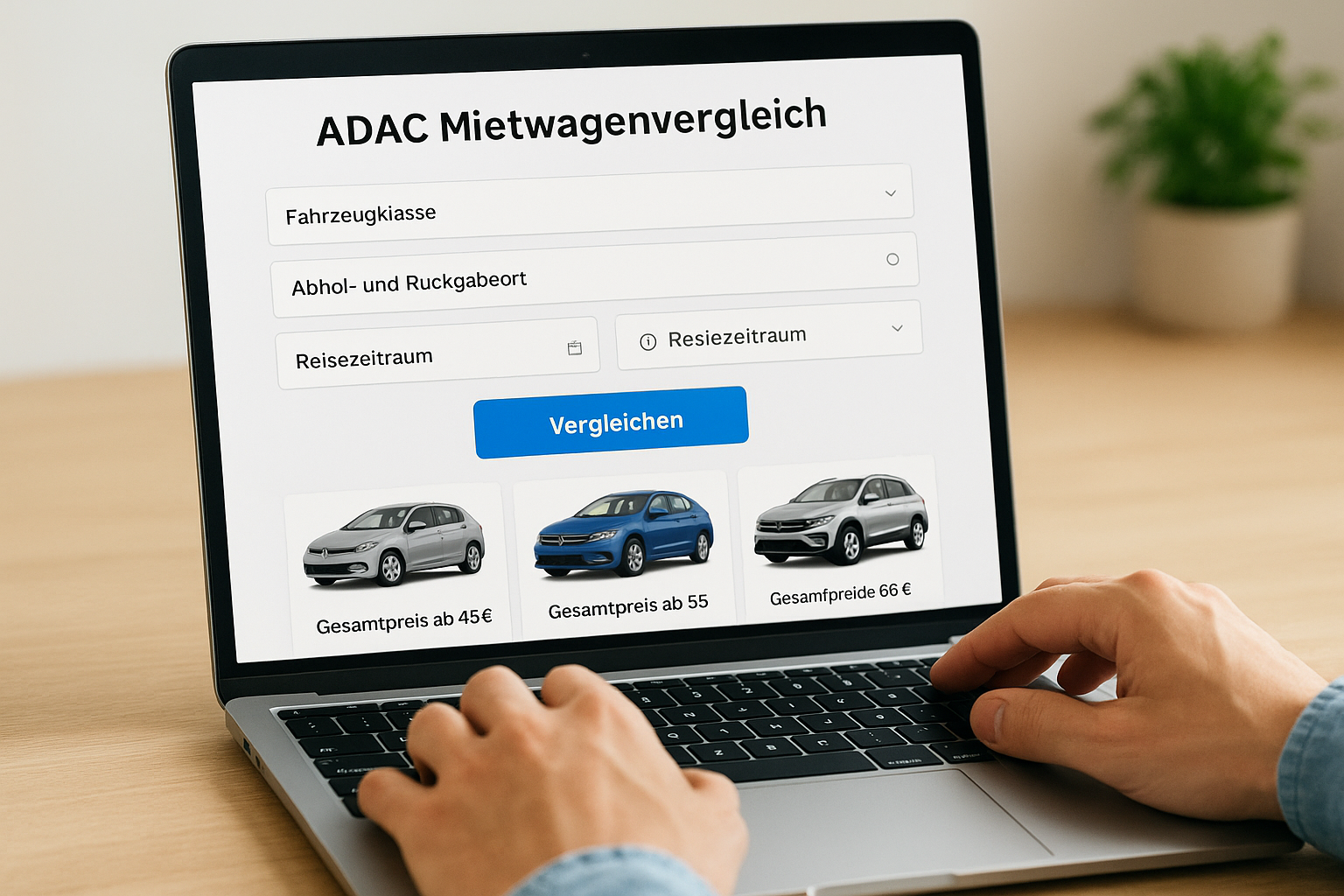 So funktioniert der ADAC-Mietwagenvergleich