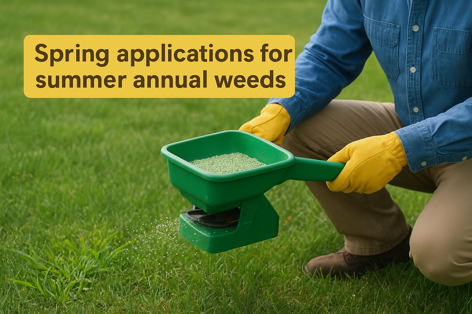 Spring applications for summer annual weeds