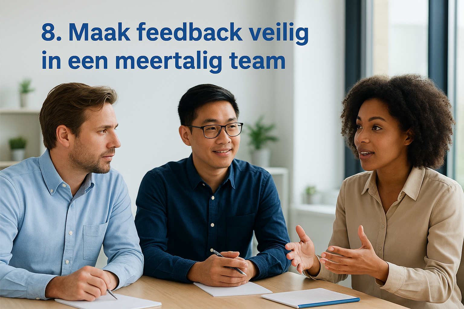 8. Maak feedback veilig in een meertalig team