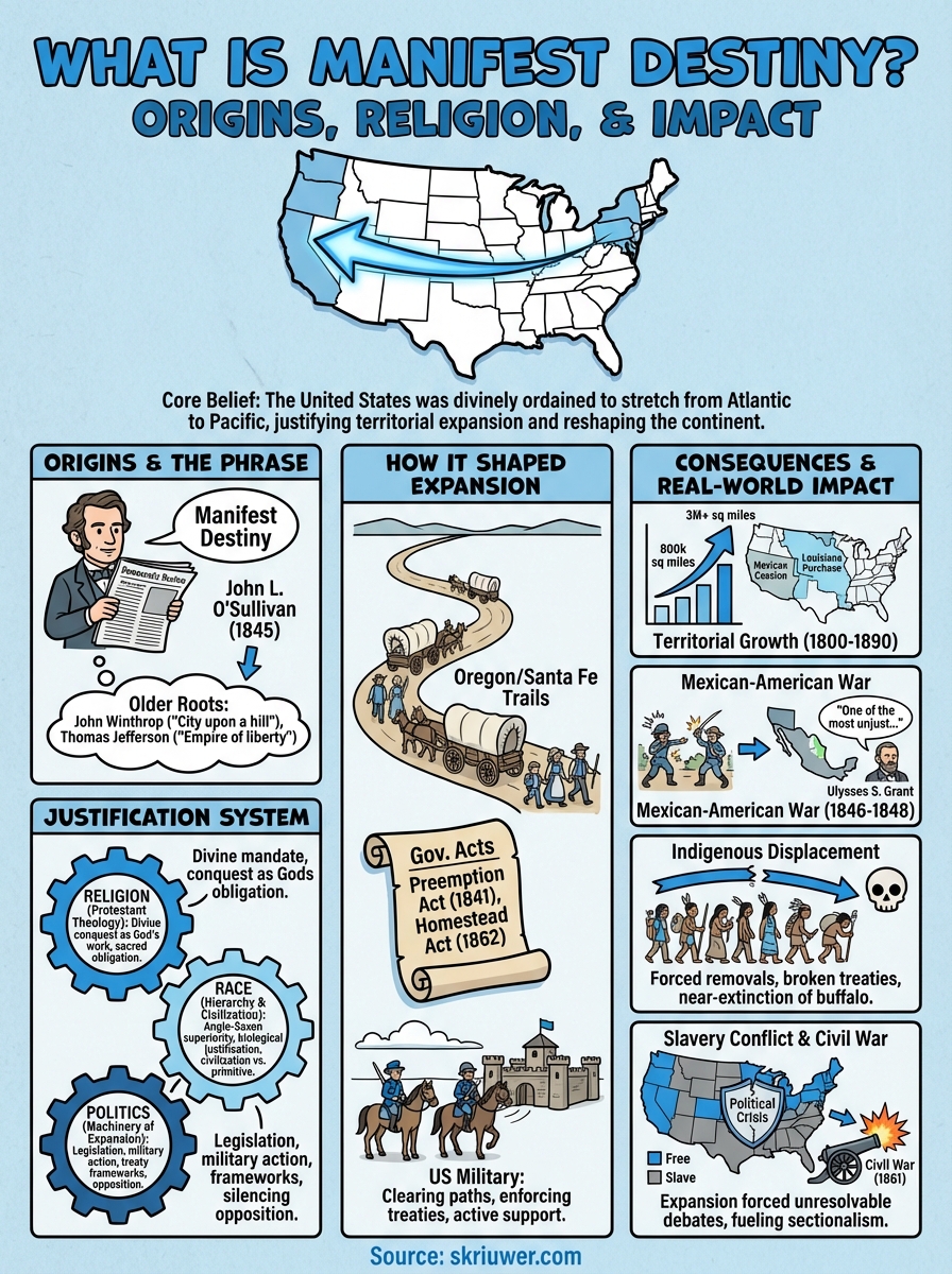 what is manifest destiny infographic
